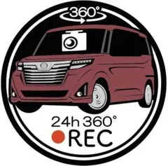 愛車色変更可　ルーミー　トール　ドライブレコーダー　ドラレコ　ステッカー　③