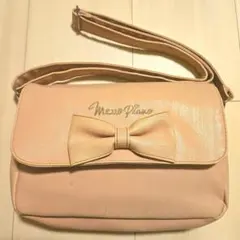 メゾピアノ リボン付きショルダーバッグ