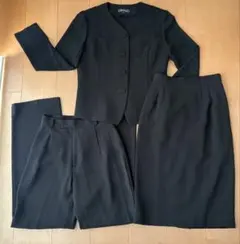 喪服　セットアップ　3点セット　パンツ　スカート　7AR シンプル