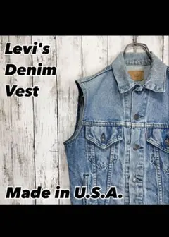 Levi's リーバイス USA製 カットオフ ノースリーブ デニムベスト