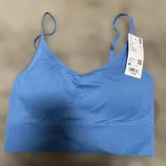 UNIQLO シームレスハーフブラキャミソール 65 Blue