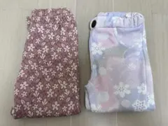 90サイズ　裏起毛　パンツ　花柄