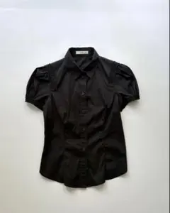 YSL rive gauche 00s アーカイブ ミリタリー シャツ ブラック - メルカリ