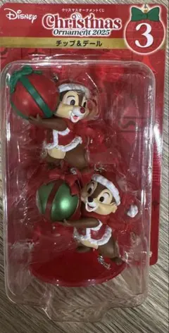 Happyくじ　DISNEY クリスマスオーナメントくじ　チップ＆デール