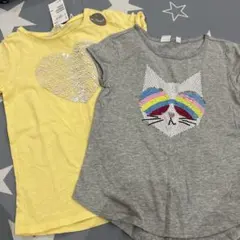 H&M GAP スパンコール　Tシャツ　140