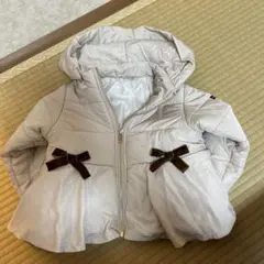 petit main ベージュリボンアウター 90cm