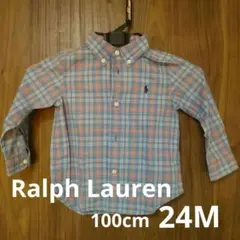 Ralph Lauren チェック柄 ボタンダウンシャツ 24M
