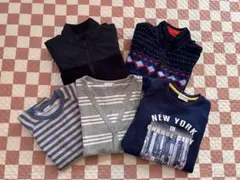 150㎝　フリース トレーナー　カーディガン　5点セット