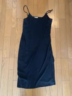 H&M ブラック キャミソール ワンピース (透け感あり)