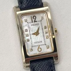 SEIKO セイコー エクセリーヌ ダイヤ11P シェル レディース 腕時計のサムネイル