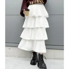 SPRAY プリーツティアードスカート