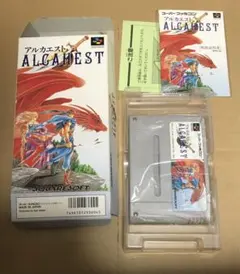 【希少】アルカエスト スーパーファミコンソフト 箱説明書注意書き付き