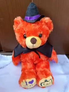 ご当地ベア 季節限定 ハロウィンベア　オレンジ ハロウィン クマ ぬいぐるみ