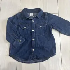 デニム長袖シャツ 2ポケット