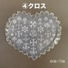 シリコンモールド　クロス　十字架　クロムパーツ　百合