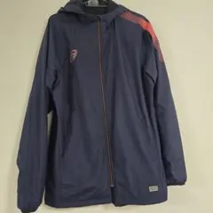 ASICS ネイビー ウィンドブレーカー 2XL