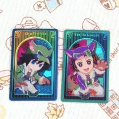 鬼滅の刃　冨岡義勇　竈門炭治郎　メタリックカード　ハロウィン