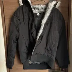 ファー付き ジャケット ブラック