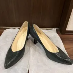 REGAL パンプス 24.5cm ダークグリーンのサムネイル
