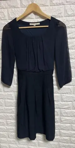 NATURAL BEAUTY ネイビーワンピースM