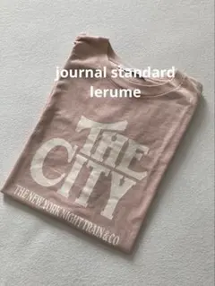 ジャーナルスタンダード　lerume THE CITY Tシャツ ピンク