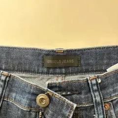UNIQLO JEANS ストレートデニム ダークブルー