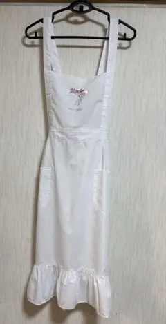 YUMI KATSURA エプロン ホワイト 刺繍