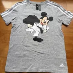 アディダス　ミッキー Tシャツ　グレー　150