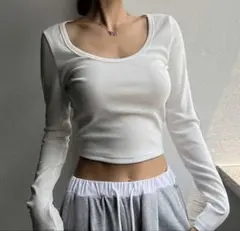 SHEIN ロンt ミニ丈 ホワイト