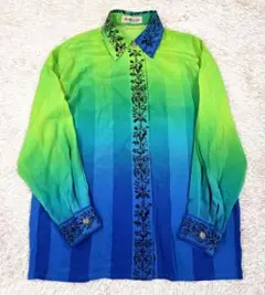 美品 ANDRE LUCIANO◆アンドレルチアーノ グラデーション ブラウスのサムネイル