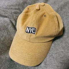 キャップ　コーデュロイ　NYC