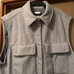 H&M グレー ノースリーブ ベスト