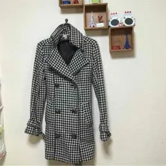 美品EGOIST⭐︎千鳥格子トレンチコート