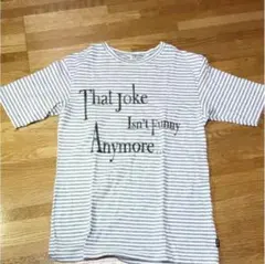 BEAMS ボーダー ロゴTシャツ