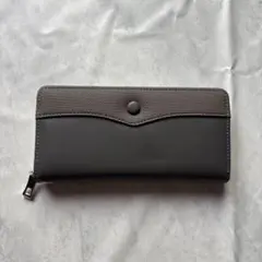 ❣新品❣長財布 レディース 財布 ウォレットストラップ付き ダークグレー