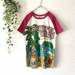 Grateful Dead Tシャツ 【M】半袖 綿100% ホワイト ピンクのサムネイル