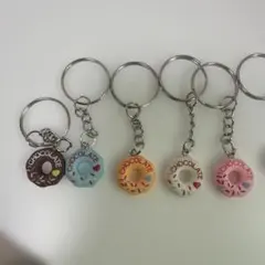カラフルドーナツキーホルダーセット12個