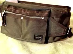 新品85周年限定モデル　PORTERヒートTYPE-Cウエストバッグ オリーブ色