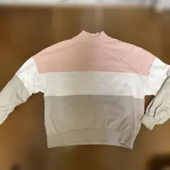 Lee トレーナー Mサイズ ピンク/ホワイト/グレー