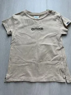 OUT doorベージュ 半袖ワンピース95cm