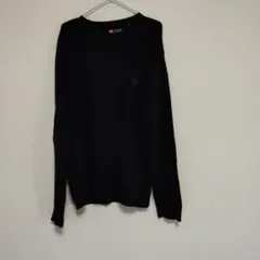 CHAPS ケーブルニットセーター L ブラックのサムネイル