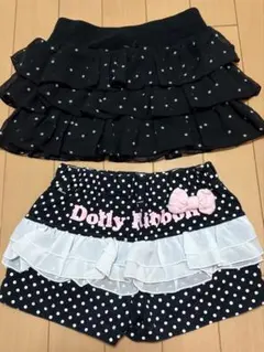 Dolly Ribbon フリルショートパンツ＆スカートセット