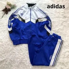 極美品✨アディダス 90's デサント製 トラックジャケット セットアップ XL
