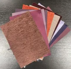 【ファブリック生地サンプルセット】レッド系カラー　パープル系カラー