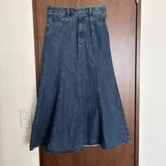 GU デニムロングスカート