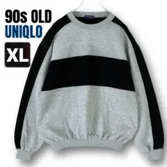 90s OLD UNIQLO★カラーブロック★トレーナー・スウェット★男女XL