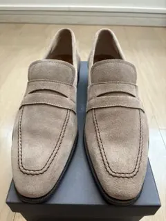 Regal ベージュ スエード ローファー