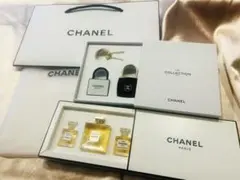 CHANEL キーホルダーロック 香水セット ショッパー付き
