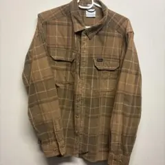 Columbia チェック柄 長袖シャツ ブラウン系
