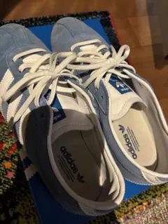 adidas スニーカー 23.5cm ブルー 水色 箱あり 美品 レディース